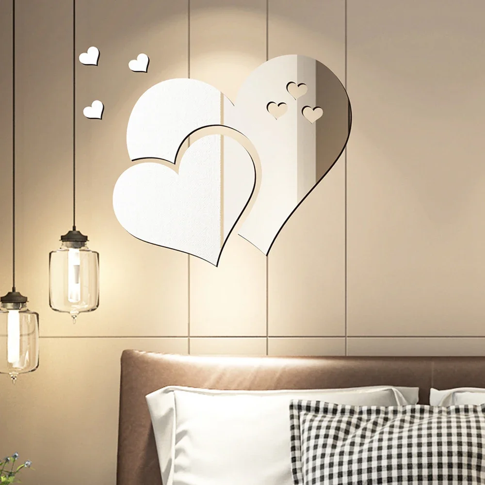 1X 3D Heart Styling Removable Mirror Love Wall Styling Sticker DIY Home Room Art Mural Decoration Wall Design Bedroom Decoration
1X 3D Heart Styling Removable Mirror Love Wall Styling Sticker DIY Home Room Art Mural Decoration Wall Design Bedroom Decoration