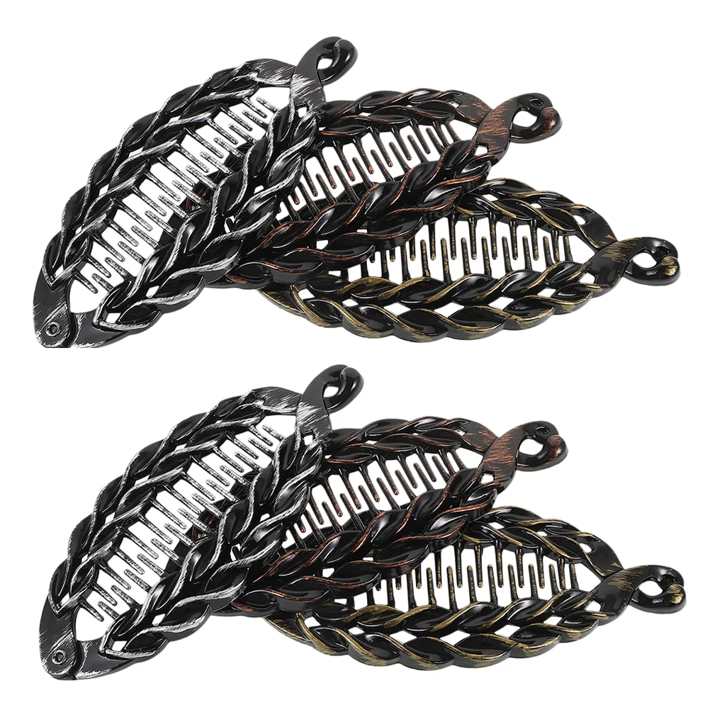 6 Pcs Clip Set Women Banana Hair Clips Shape Material Accessories for Thick Claw Girls
6 Pcs Clip Set Women Banana Hair Clips Shape Material Accessories for Thick Claw Girls