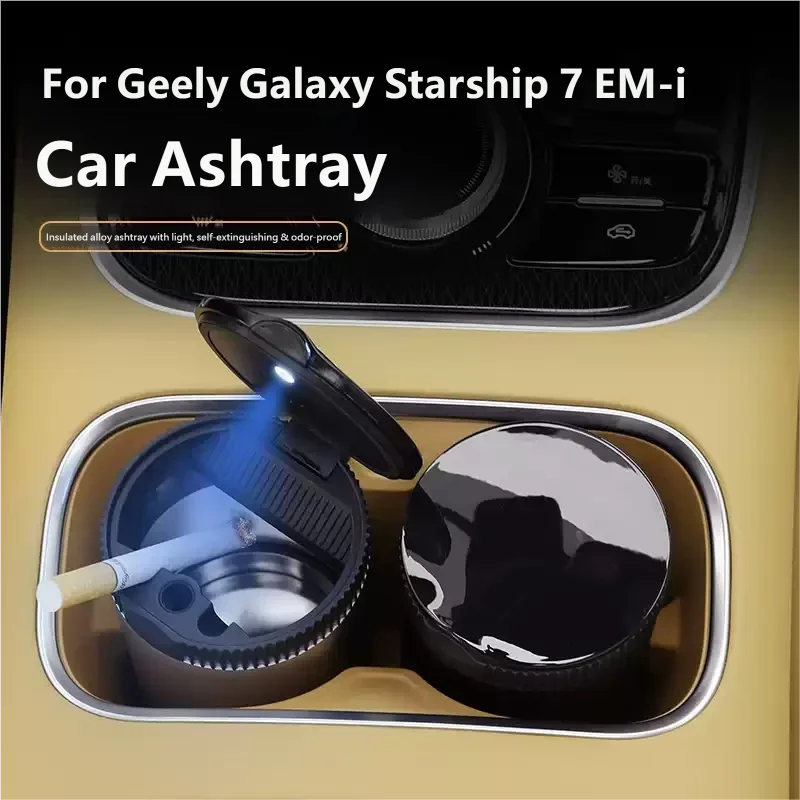 For Geely Galaxy Starship 7 EM-i Geely EX5 EM-i 2026 Car Ashtray Multi-functional Ashtray with Light Car Interior Accessory
For Geely Galaxy Starship 7 EM-i Geely EX5 EM-i 2026 Car Ashtray Multi-functional Ashtray with Light Car Interior Accessory
