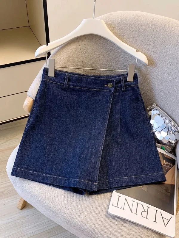 Design Sensation Denim Skirt Women plus Size Straight A-Line Half-length Summer New Style High Waist Wide Leg Pants
Design Sensation Denim Skirt Women plus Size Straight A-Line Half-length Summer New Style High Waist Wide Leg Pants