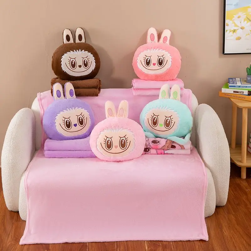 Mart labubu pillow quilt dual-purpose 2-in-1 cute cartoon creative personality car student nap blanket pillow holiday gift
Mart labubu pillow quilt dual-purpose 2-in-1 cute cartoon creative personality car student nap blanket pillow holiday gift