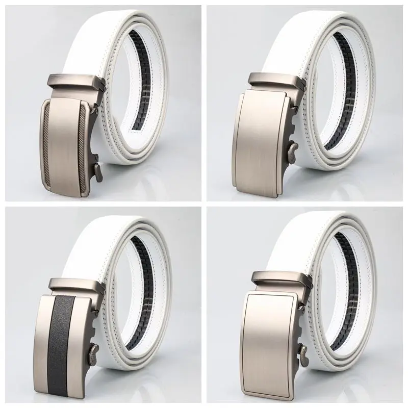 Белый мужской кожаный ремень с автоматической пряжкой, новый двухслойный ремень из воловьей кожи для отдыха, деловые аксессуары, классический универсальный ремень 3,5 см
Белый мужской кожаный ремень с автоматической пряжкой, новый двухслойный ремень из воловьей кожи для отдыха, деловые аксессуары, классический универсальный ремень 3,5 см