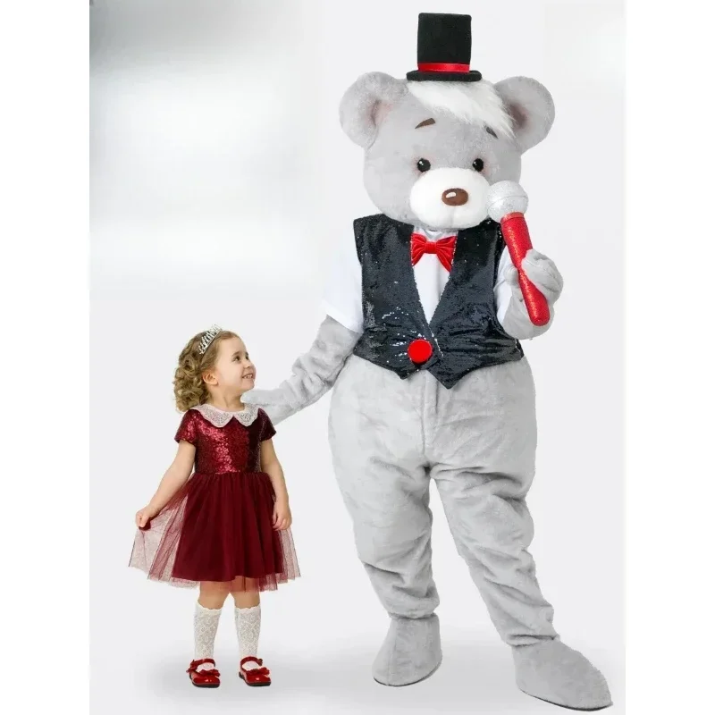 Disney Grey Bear Mascot Costume with Hat Vest Cartoon Walking Disguise Clothes Adults Halloween Christmas Fancy Party
Disney Grey Bear Mascot Costume with Hat Vest Cartoon Walking Disguise Clothes Adults Halloween Christmas Fancy Party