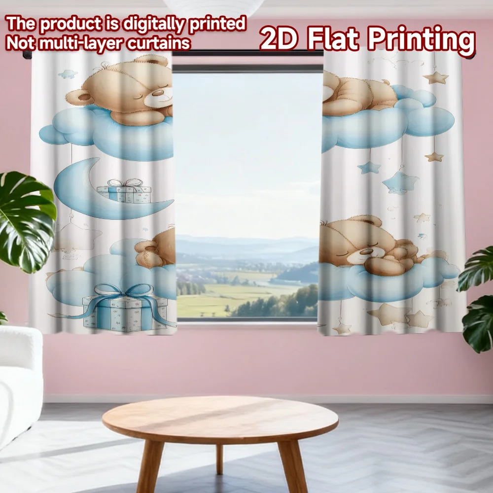 2D flat printing 2pcs Scene Curtain Gender Reveal Teddy Bears Digital Printed Polyester Drapes Seasonal Party & Holiday Decor
2D flat printing 2pcs Scene Curtain Gender Reveal Teddy Bears Digital Printed Polyester Drapes Seasonal Party & Holiday Decor
