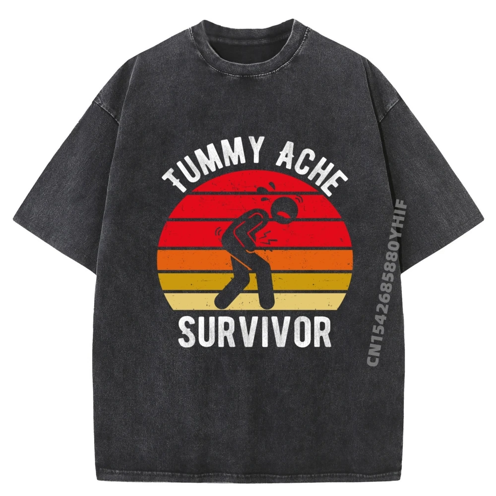 Ретро Tummy Ache Survivor Stomachache Slogan Роскошные дизайнерские мужские топы и футболки большого размера Ретро стираная футболка Последние футболки
Ретро Tummy Ache Survivor Stomachache Slogan Роскошные дизайнерские мужские топы и футболки большого размера Ретро стираная футболка Последние футболки