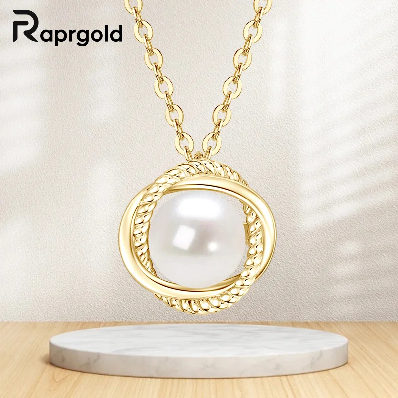 RAPRGOLD круглый натуральный пресноводный жемчуг бесконечности кулон ожерелье S925 стерлингового серебра бусины цепи для женщин ювелирные изделия подарок
RAPRGOLD круглый натуральный пресноводный жемчуг бесконечности кулон ожерелье S925 стерлингового серебра бусины цепи для женщин ювелирные изделия подарок