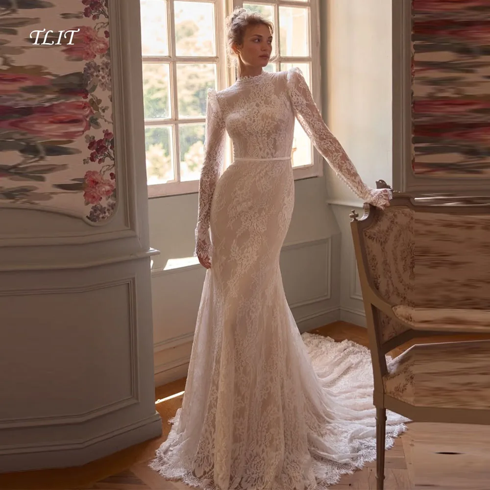 TLIT Luxury Lace Ivory A-Line Wedding Dresses O-Neck فساتين زفاف Regular Long Sleeves Court Train Bridal Gowns 2026 Customized
TLIT Luxury Lace Ivory A-Line Wedding Dresses O-Neck فساتين زفاف Regular Long Sleeves Court Train Bridal Gowns 2026 Customized