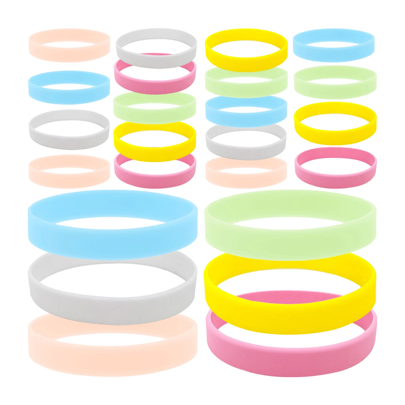 24pcs Glow In The Dark Bracelets Luminous Silicone Wristbands For Kids Adults Neon Party Supplies Rave Festival Wedding Party
24pcs Glow In The Dark Bracelets Luminous Silicone Wristbands For Kids Adults Neon Party Supplies Rave Festival Wedding Party