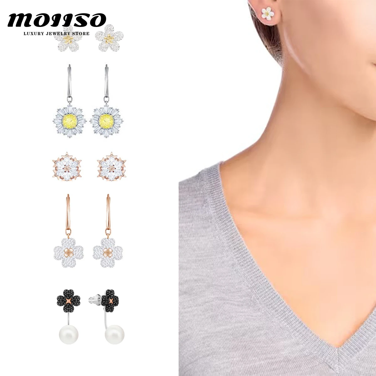 Exquisite and Compact S925 Flower Zircon Earrings, Sweet and Cute, Versatile Daily Jewelry - Best Friend Gift
Exquisite and Compact S925 Flower Zircon Earrings, Sweet and Cute, Versatile Daily Jewelry - Best Friend Gift