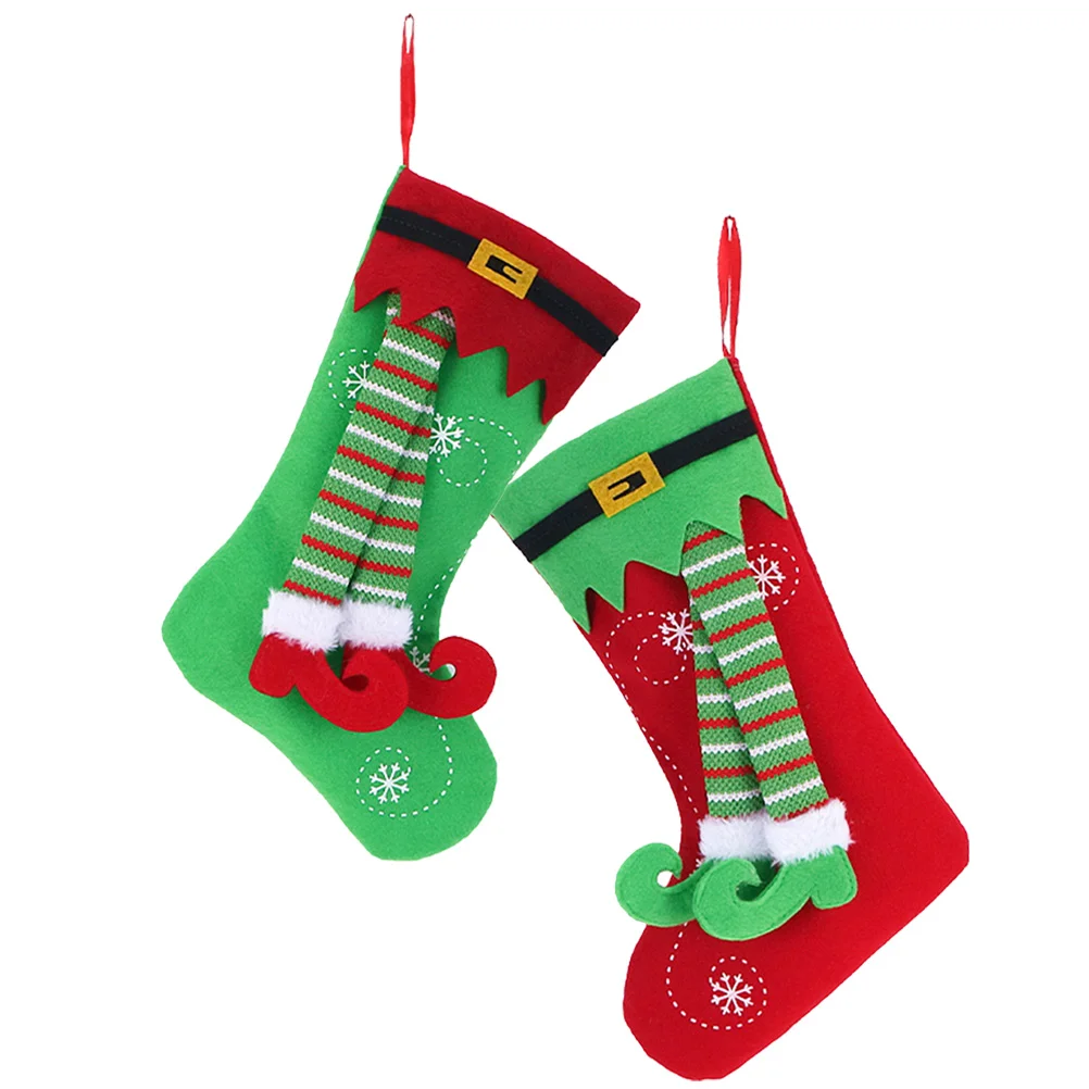 2 Pcs Elf Leg Christmas Stocking Xmas Sock Candy Bag Decorative Hanging Socks Tree Pendant Stockings Cartoon Pouch
2 Pcs Elf Leg Christmas Stocking Xmas Sock Candy Bag Decorative Hanging Socks Tree Pendant Stockings Cartoon Pouch