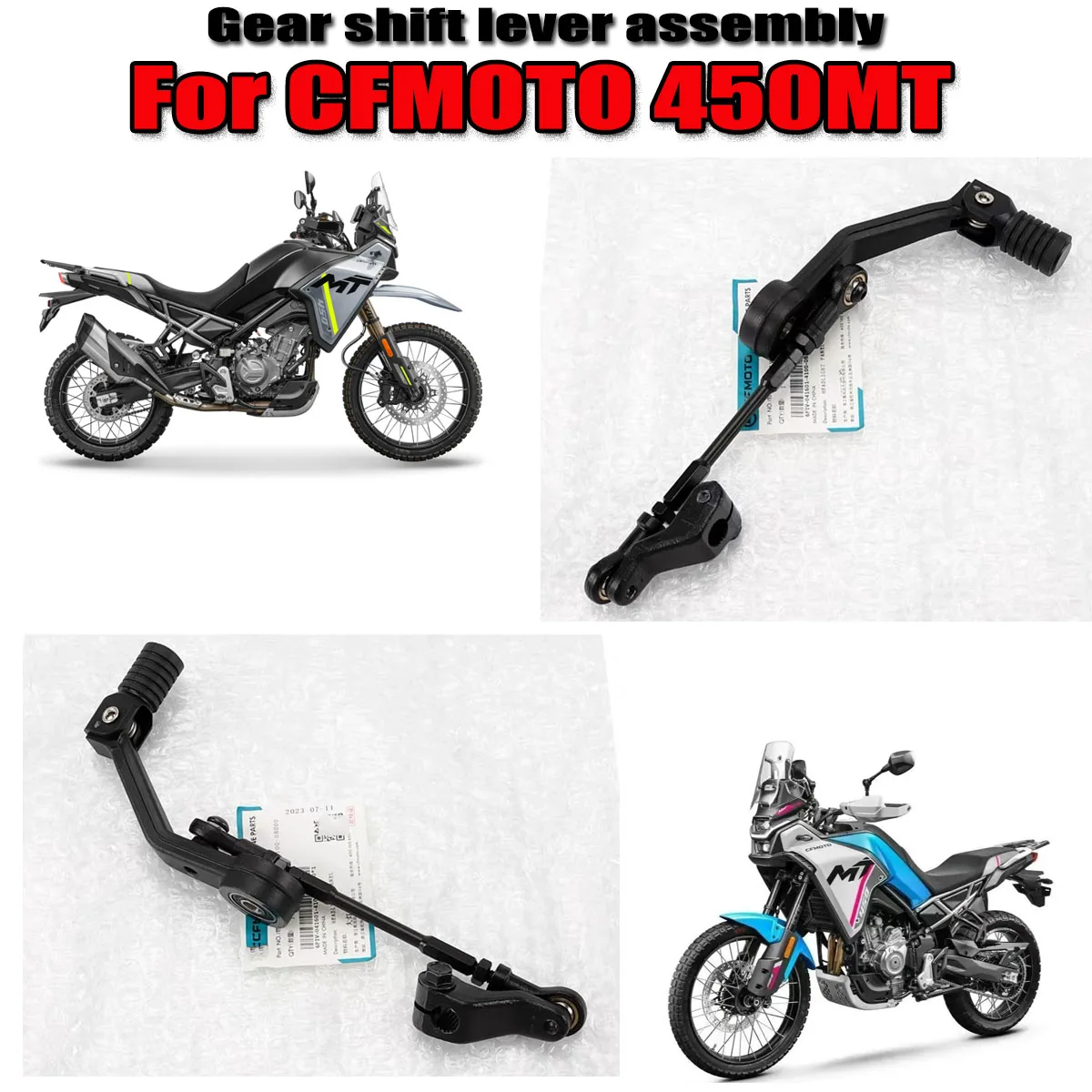 Motorcycle gear shift lever accessories gear shift lever Control lever combination Fit For CFMOTO 450MT MT-450
Motorcycle gear shift lever accessories gear shift lever Control lever combination Fit For CFMOTO 450MT MT-450
