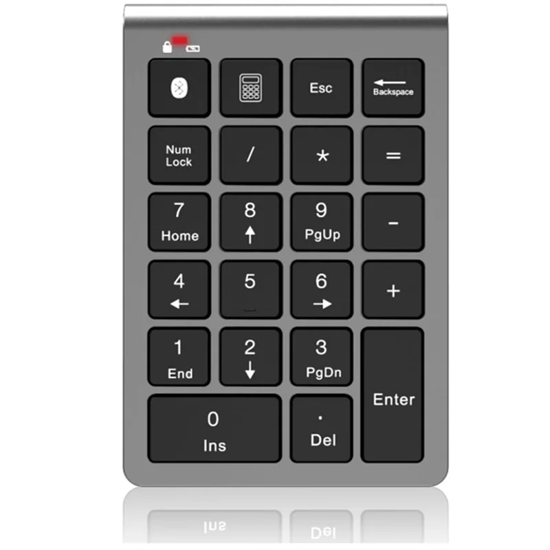Well Made-Bluetooth Number Pad Wireless & Wired USB Keypad 2-In-1, Rechargeable Numpad For Laptops, Desktop
Well Made-Bluetooth Number Pad Wireless & Wired USB Keypad 2-In-1, Rechargeable Numpad For Laptops, Desktop