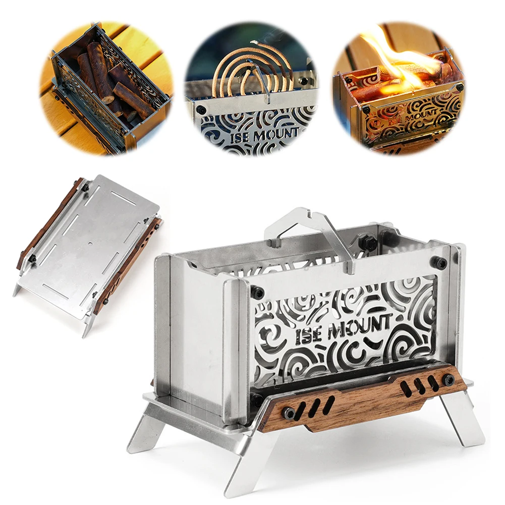 Mini Firewood Stove Stainless Steel Folding Aromatherapy Stove Portable Mosquito Incense Burner for Home Bedroom
Mini Firewood Stove Stainless Steel Folding Aromatherapy Stove Portable Mosquito Incense Burner for Home Bedroom