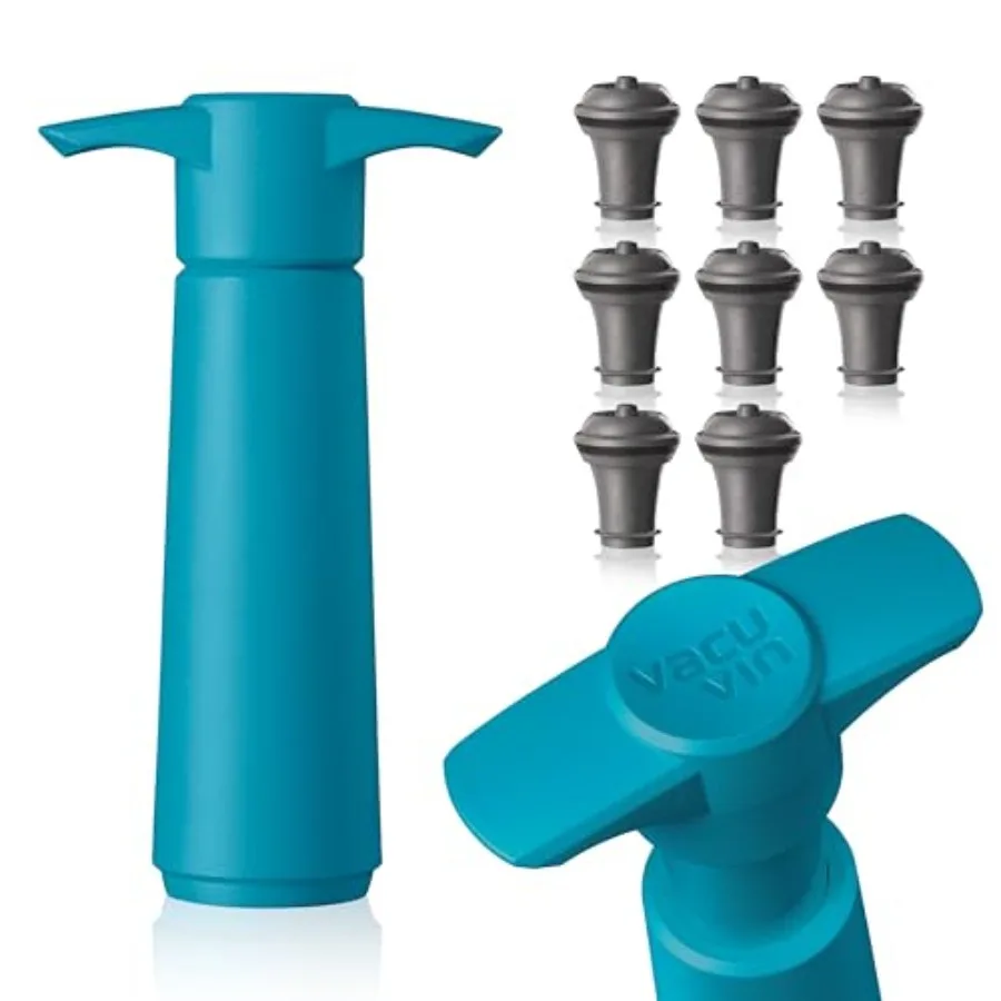 Wine Saver with Vacuum Wine Stopper - Keep Your Wine Fresh for up to 0 Days - 8 Stoppers - Reusable - Made in the Netherlands
Wine Saver with Vacuum Wine Stopper - Keep Your Wine Fresh for up to 0 Days - 8 Stoppers - Reusable - Made in the Netherlands