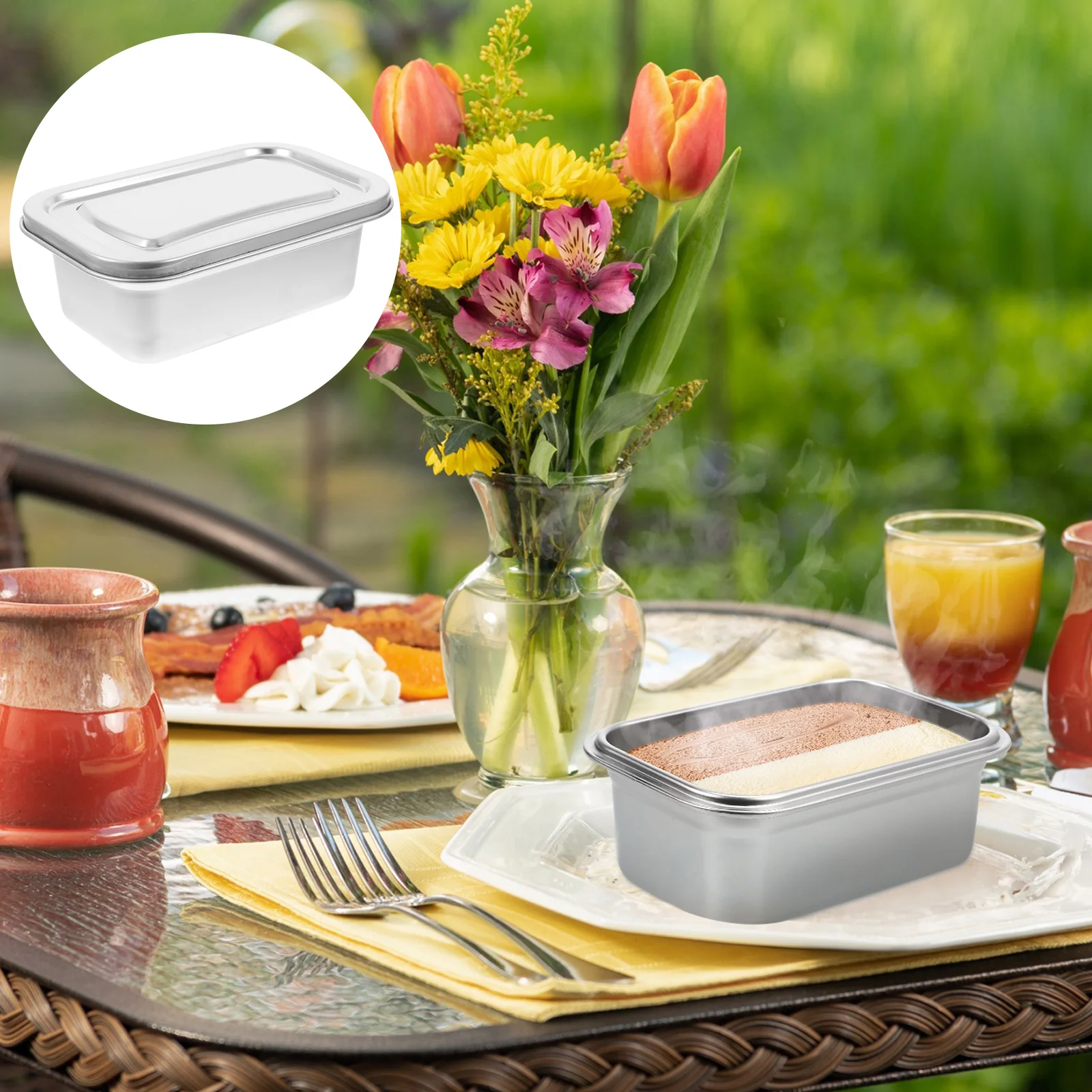 Stainless Steel Ice Cream Box Household Container Freezer Ice-cream Cubes Silver Containers for Homemade
Stainless Steel Ice Cream Box Household Container Freezer Ice-cream Cubes Silver Containers for Homemade