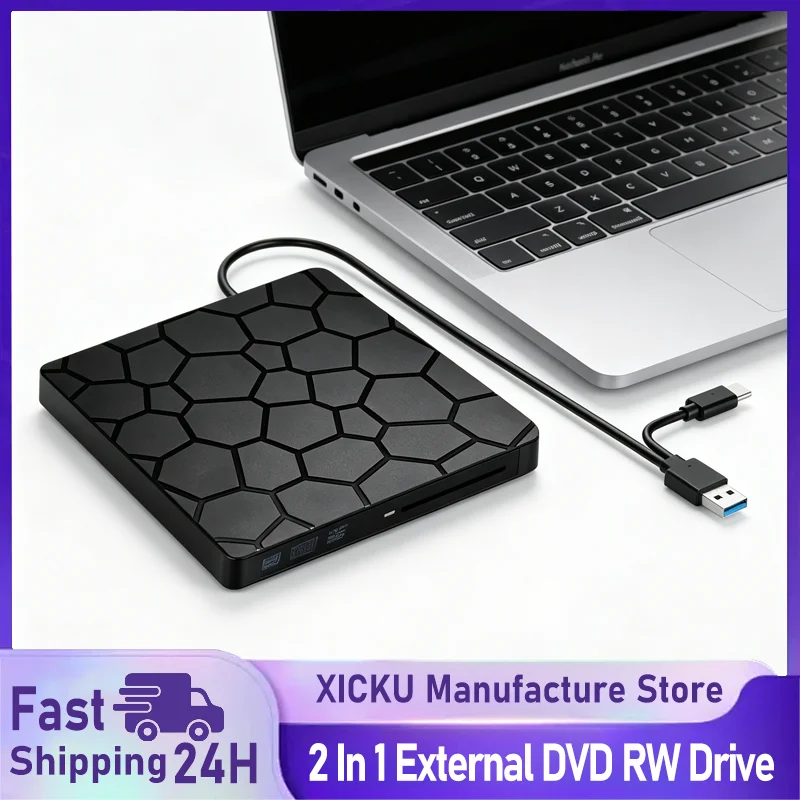 Drive-Free USB 3.0 External DVD CD Burner Player For Laptop For Desktop For PC For Mac For Windows Home Office Daily Use
Drive-Free USB 3.0 External DVD CD Burner Player For Laptop For Desktop For PC For Mac For Windows Home Office Daily Use