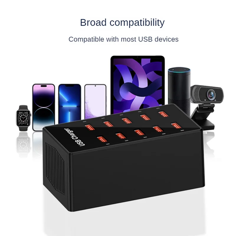 New--10 Port USB Charger Desktop USB Wall Charger USB Charging Station For Smartphones And Other USB Charging Devices
New--10 Port USB Charger Desktop USB Wall Charger USB Charging Station For Smartphones And Other USB Charging Devices
