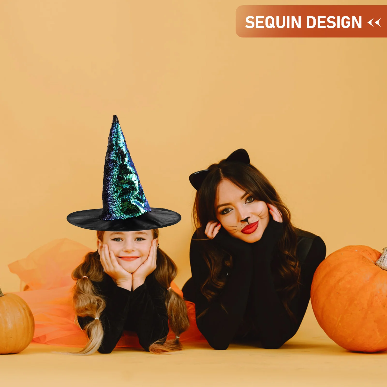 Halloween Witch Sequin Glitter Witches Hats Women Halloween Party Witch Hat Party Headwear Cosplay Costume Accessories Brown
Halloween Witch Sequin Glitter Witches Hats Women Halloween Party Witch Hat Party Headwear Cosplay Costume Accessories Brown