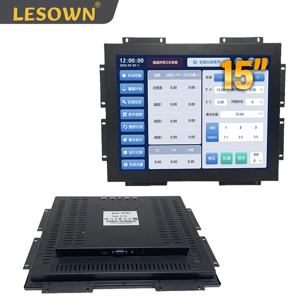 LESOWN Rugged Touchscreen Embedded Display 15 Inch 1024x768 LCD Open Frame Industrial Monitor with VGA HDMI Audio USB for Laptop
LESOWN Rugged Touchscreen Embedded Display 15 Inch 1024x768 LCD Open Frame Industrial Monitor with VGA HDMI Audio USB for Laptop