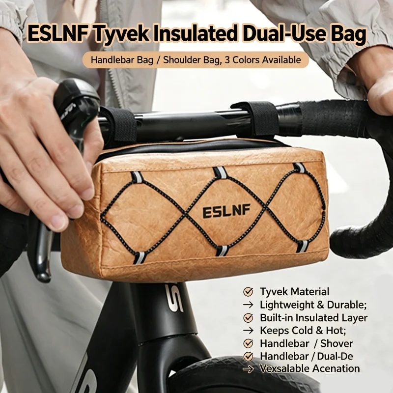 ESLNF Bike Handlebar Bag Dual-Use Shoulder Bag Lightweight Durable Thermal Pouch for Cycling
ESLNF Bike Handlebar Bag Dual-Use Shoulder Bag Lightweight Durable Thermal Pouch for Cycling