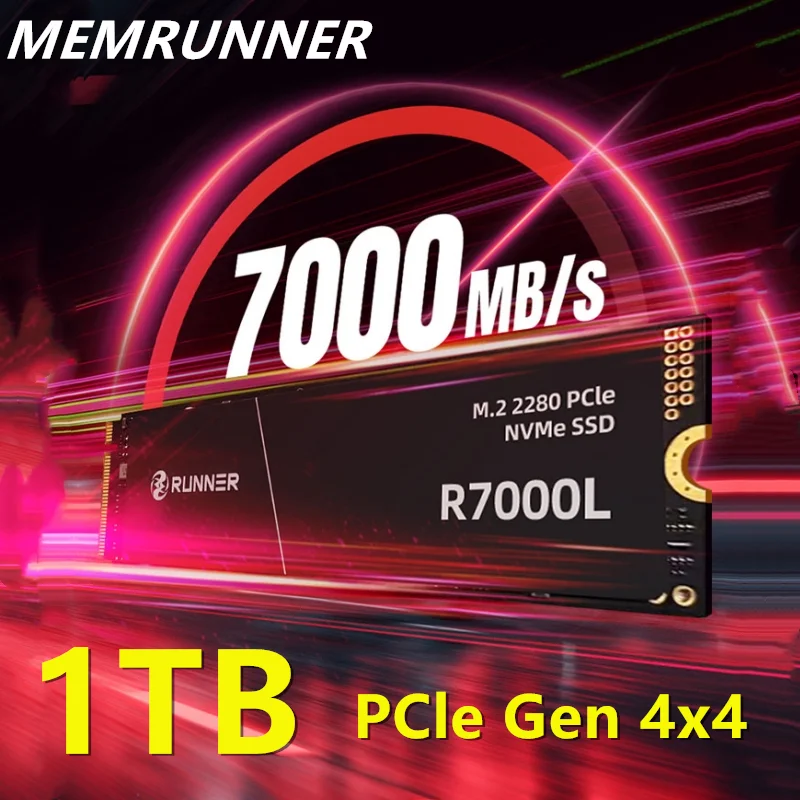 Оригинальный игровой твердотельный накопитель R7000L, 1 ТБ, M.2 NVMe 2280, Gen 4x4, скорость чтения до 7000 МБ/с, внутренний твердотельный накопитель
Оригинальный игровой твердотельный накопитель R7000L, 1 ТБ, M.2 NVMe 2280, Gen 4x4, скорость чтения до 7000 МБ/с, внутренний твердотельный накопитель