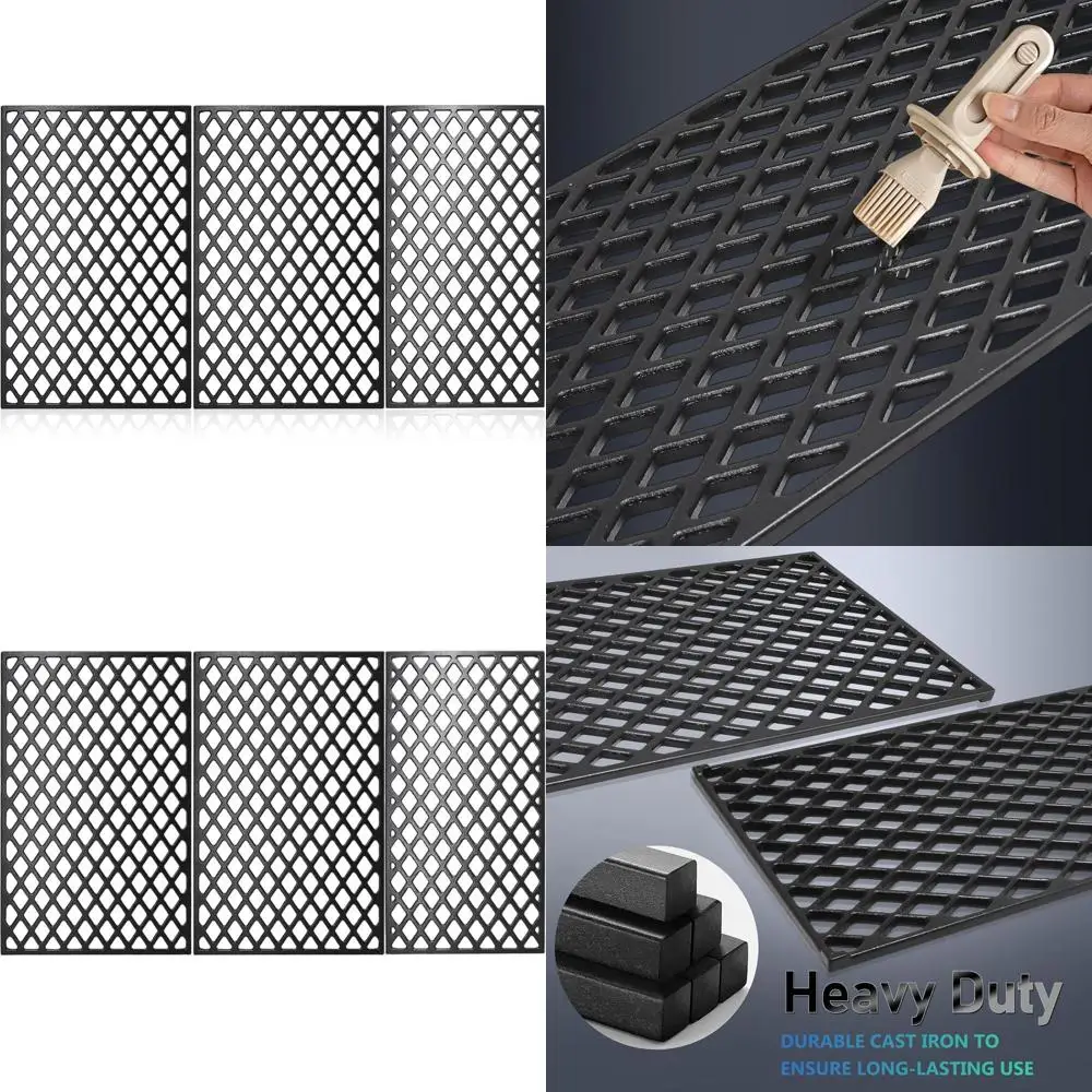 Набор из 3 чугунных решеток для гриля, 34 дюйма, для больших барбекю-грилей
Набор из 3 чугунных решеток для гриля, 34 дюйма, для больших барбекю-грилей