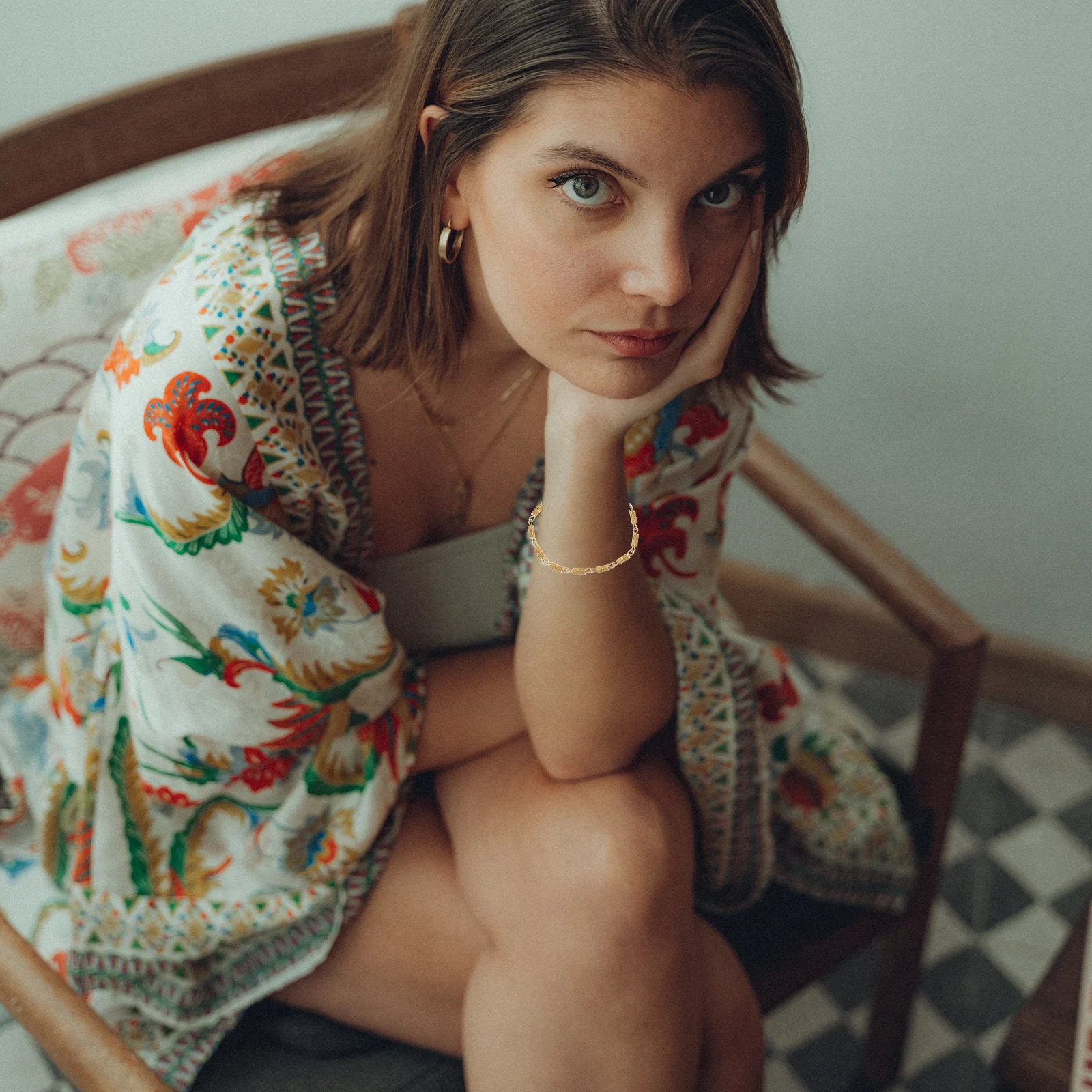 Golden Clasp for DIY Necklace Bracelet Smooth No Burr Jewelry Connector Accessories Durable Metal for Locking
Golden Clasp for DIY Necklace Bracelet Smooth No Burr Jewelry Connector Accessories Durable Metal for Locking