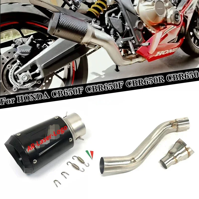 Motorcycle Exhaust Modified 60mm interface Middle Link Pipe Slip On For HONDA CB650F CBR650F 2014-2018 CB650R CBR650 2019-2022
Motorcycle Exhaust Modified 60mm interface Middle Link Pipe Slip On For HONDA CB650F CBR650F 2014-2018 CB650R CBR650 2019-2022
