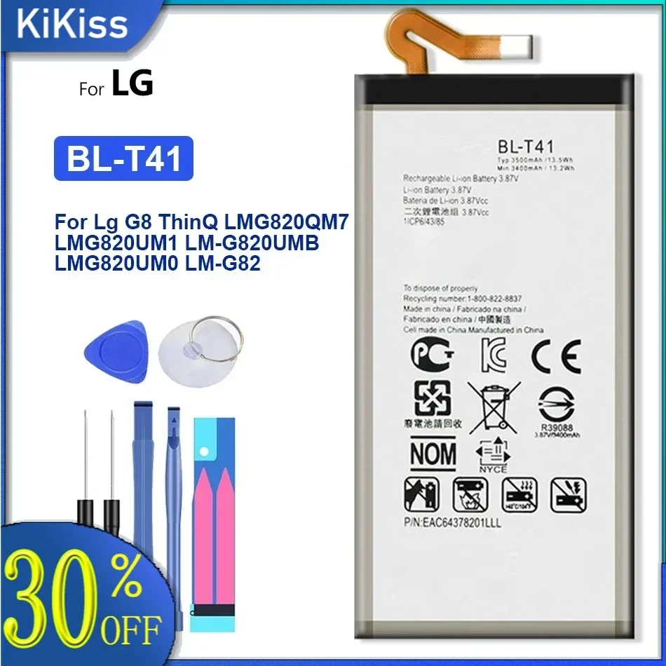 BLT41, BL-T41, Mobile Phone Battery For Lg G8 Thinq, LMG820QM7, LMG820UM1, LM-G820UMB, LMG820UM0, LM-G820N, + Free Tools
BLT41, BL-T41, Mobile Phone Battery For Lg G8 Thinq, LMG820QM7, LMG820UM1, LM-G820UMB, LMG820UM0, LM-G820N, + Free Tools