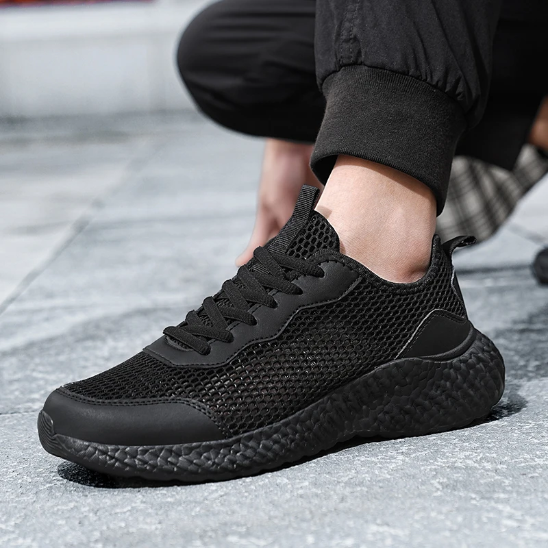 Hot Selling Summer Black Breathable Upper Casual Men'S Shoes Lightweight Mesh Sports Shoes Anti Odor Soft Sole Running Shoes
Hot Selling Summer Black Breathable Upper Casual Men'S Shoes Lightweight Mesh Sports Shoes Anti Odor Soft Sole Running Shoes