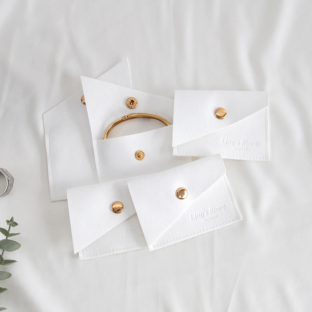 50Pcs Custom Logo Pouch Snap Button Bag Envelope Jewelry Packaging Bag Wedding Favor Gift Bracelet Necklace Earring Ring Storage 
50Pcs Custom Logo Pouch Snap Button Bag Envelope Jewelry Packaging Bag Wedding Favor Gift Bracelet Necklace Earring Ring Storage