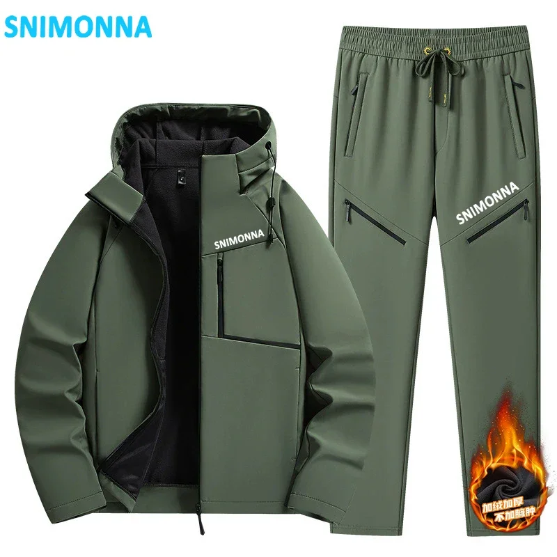 Спортивная одежда больших размеров 6xl для рыбалки, мужской костюм из софтшелла из толстого флиса с капюшоном, мужская одежда, куртка, брюки, комплект из 2 предметов, спортивные костюмы
Спортивная одежда больших размеров 6xl для рыбалки, мужской костюм из софтшелла из толстого флиса с капюшоном, мужская одежда, куртка, брюки, комплект из 2 предметов, спортивные костюмы