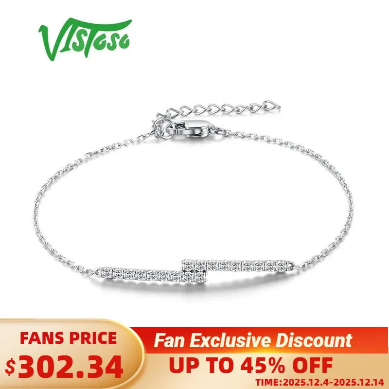 VISTOSO 14K White Gold Chic Bracelet For Lady Fancy Sparkling Diamond Classic Woman Bracelet Anniversary Engagement Fine Jewelry
VISTOSO 14K White Gold Chic Bracelet For Lady Fancy Sparkling Diamond Classic Woman Bracelet Anniversary Engagement Fine Jewelry