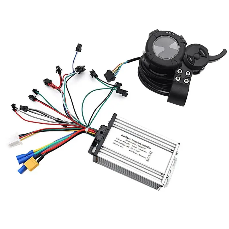 Контроллер FEDI для электросамоката 36В-60В 25А бесщеточный + ЖК-дисплей MA01 36В-72В для 6-трубочного универсального контроллера
Контроллер FEDI для электросамоката 36В-60В 25А бесщеточный + ЖК-дисплей MA01 36В-72В для 6-трубочного универсального контроллера