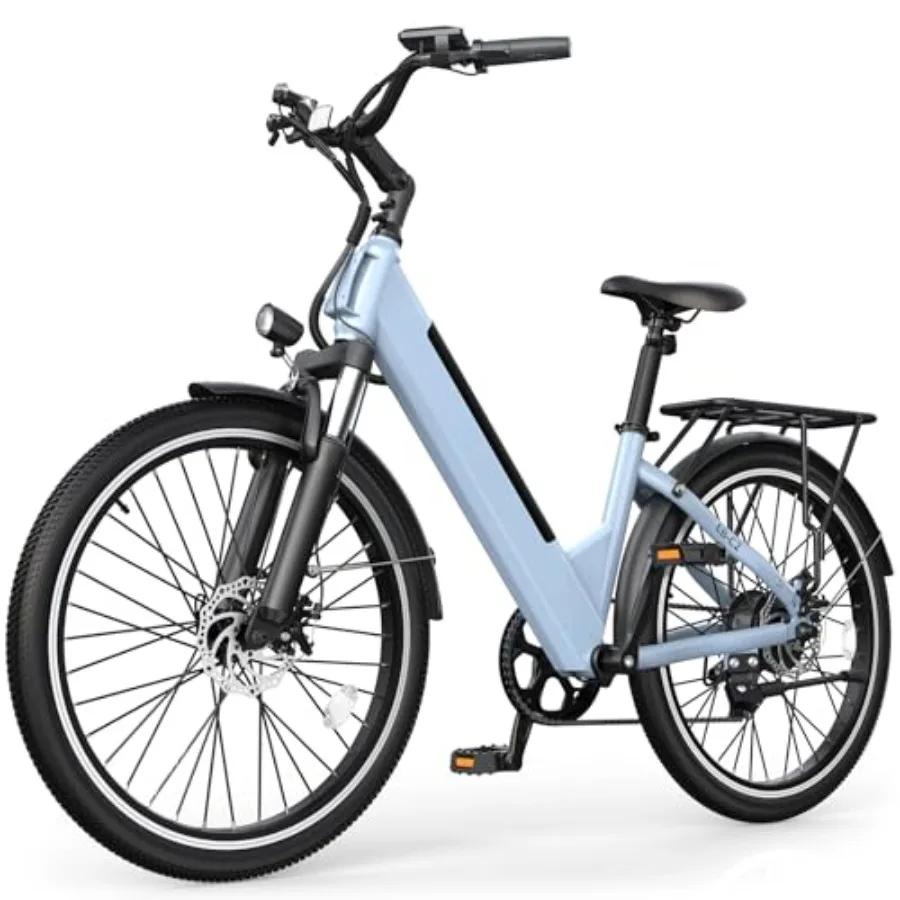 Electric Bike for Adults: 26 Step-Thru, 1000W Peak Motor, 50 Miles Range, 20MPH, 48V Internal Removable Battery, Adjustable Ste
Electric Bike for Adults: 26 Step-Thru, 1000W Peak Motor, 50 Miles Range, 20MPH, 48V Internal Removable Battery, Adjustable Ste