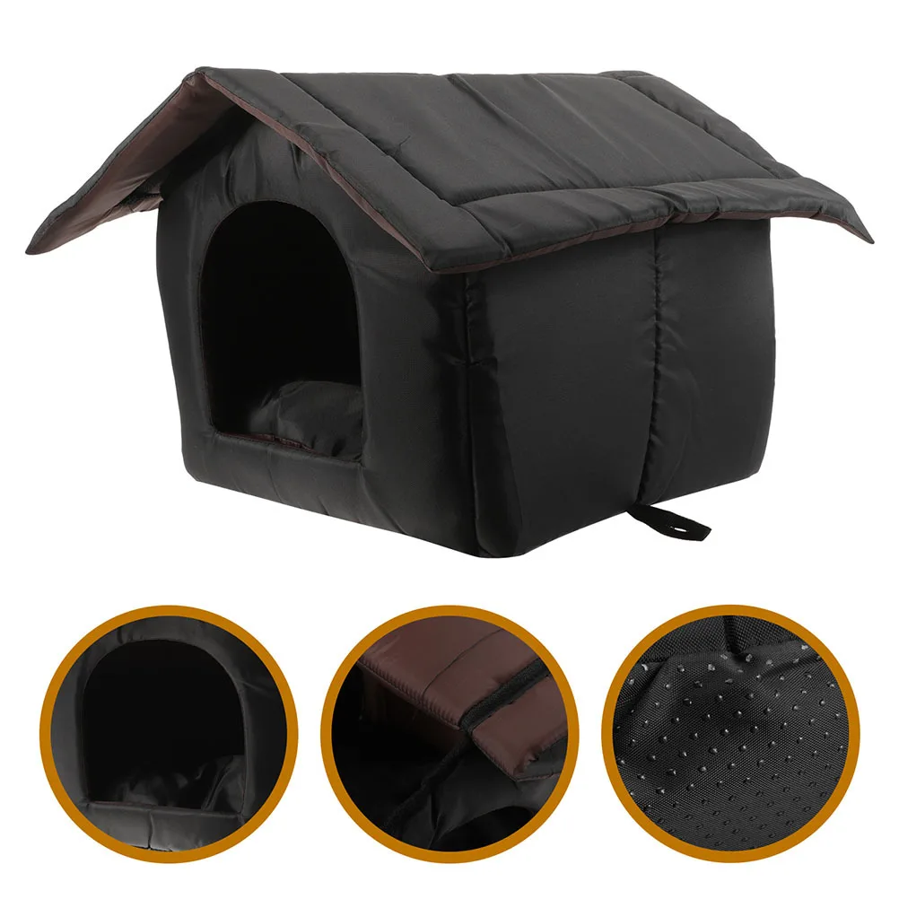 Waterproof Weatherproof Cat House Outdoor Shelter Bed Comfortable Small Cat Dog Nest for Winter Use Pet House Pet Cave Bed
Waterproof Weatherproof Cat House Outdoor Shelter Bed Comfortable Small Cat Dog Nest for Winter Use Pet House Pet Cave Bed
