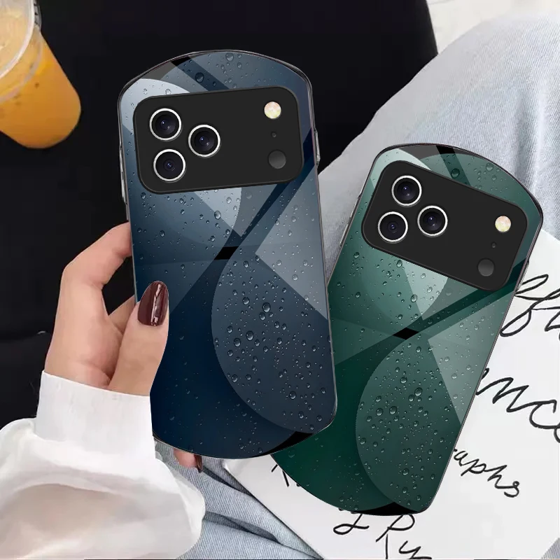 Glistening water droplets For iPhone 17 16 15 14 Pro 13 Plus 12 mini 11 Pro Max XR X S 7 8 Elliptical Tempered Glass Phone Case 
Glistening water droplets For iPhone 17 16 15 14 Pro 13 Plus 12 mini 11 Pro Max XR X S 7 8 Elliptical Tempered Glass Phone Case