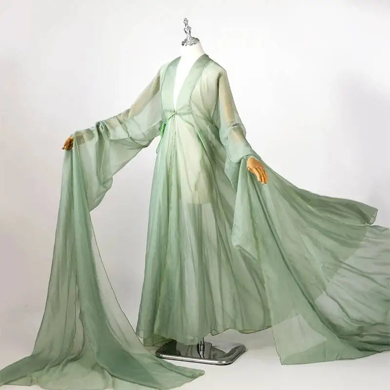 Hanfu Chiffon Cloak Antique Big Swing Dress Hanfu Water Sleeves Long Sleeve Coat Fairy Chinese Dance Performance Costume
Hanfu Chiffon Cloak Antique Big Swing Dress Hanfu Water Sleeves Long Sleeve Coat Fairy Chinese Dance Performance Costume