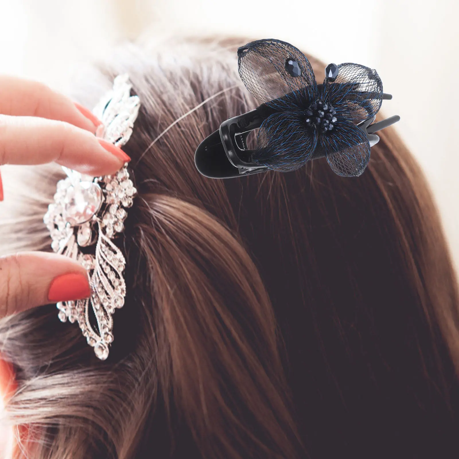Silk Yarn Flower French Hair Clip Duck Billed Claw Barrette for Women Teens Styling Sectioning Wedding Daily Wear Hair
Silk Yarn Flower French Hair Clip Duck Billed Claw Barrette for Women Teens Styling Sectioning Wedding Daily Wear Hair