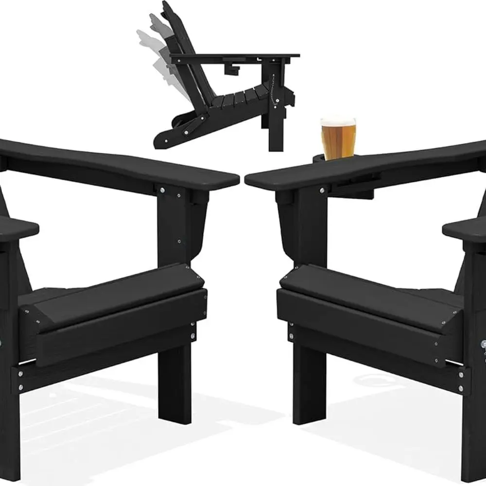 Набор из 2 стульев Adirondack с откидной спинкой и подстаканниками, 3-позиционная регулировка, устойчивая к атмосферным воздействиям из ПЭП для наружного патио, заднего двора
Набор из 2 стульев Adirondack с откидной спинкой и подстаканниками, 3-позиционная регулировка, устойчивая к атмосферным воздействиям из ПЭП для наружного патио, заднего двора