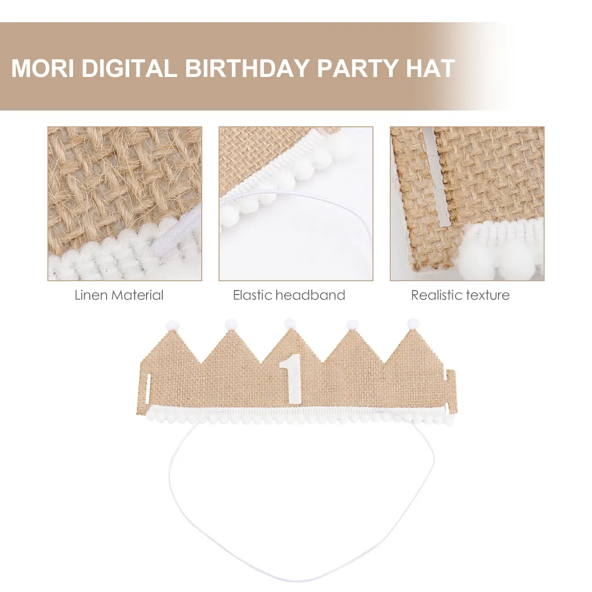 Birthday Party Crown Linen Kids Crown Hat Elastic Band Comfortable Rustic Design Children Birthday Hat Party Supplies
Birthday Party Crown Linen Kids Crown Hat Elastic Band Comfortable Rustic Design Children Birthday Hat Party Supplies