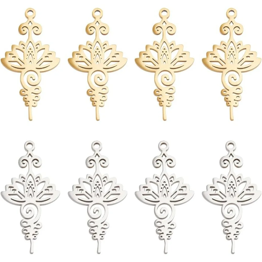 12 шт. 2 цвета подвески в виде лотоса полые подвески в виде цветка лотоса подвески из нержавеющей стали йога подвески в виде лотоса металлические мини
12 шт. 2 цвета подвески в виде лотоса полые подвески в виде цветка лотоса подвески из нержавеющей стали йога подвески в виде лотоса металлические мини