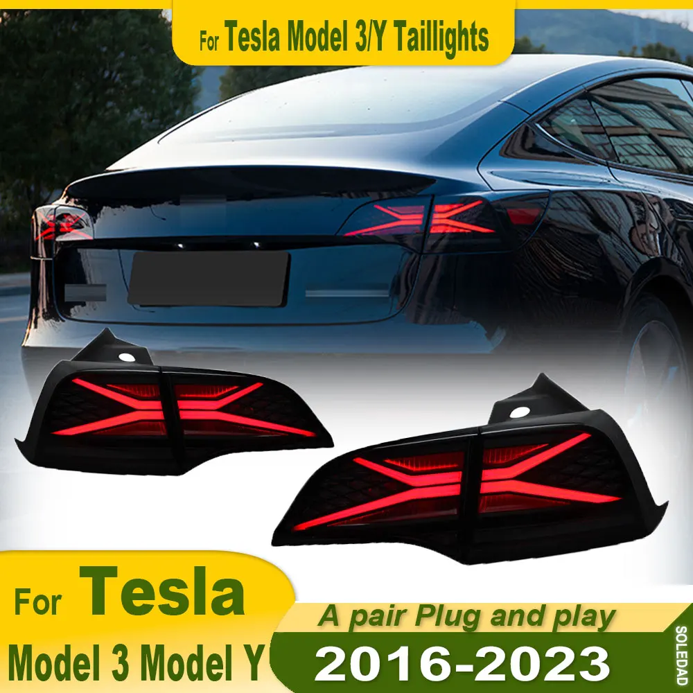 Car Tail Lamp for Tesla Model 3/Y 2016 2017 2018 2019 2020 2021 2022 2023 LED Taillights Assembly Sequential Dynamic Turn Signal
Car Tail Lamp for Tesla Model 3/Y 2016 2017 2018 2019 2020 2021 2022 2023 LED Taillights Assembly Sequential Dynamic Turn Signal