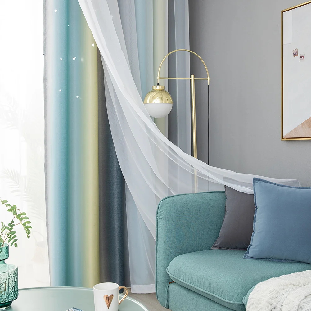 Double Layer Thermal Insulating Curtain Beige One-Sided Star Pattern Modern Mesh Shading for Living Room Bedroom Home Decoration
Double Layer Thermal Insulating Curtain Beige One-Sided Star Pattern Modern Mesh Shading for Living Room Bedroom Home Decoration