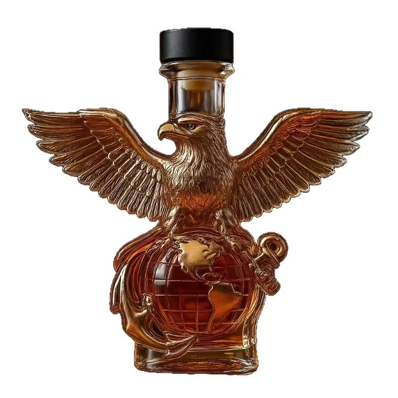 Patriotic Eagle Shape Whiskey Decanter American Military 250th Anniversary Glass Bottle With Stopper For Home Bar Decor Gift Set
Patriotic Eagle Shape Whiskey Decanter American Military 250th Anniversary Glass Bottle With Stopper For Home Bar Decor Gift Set