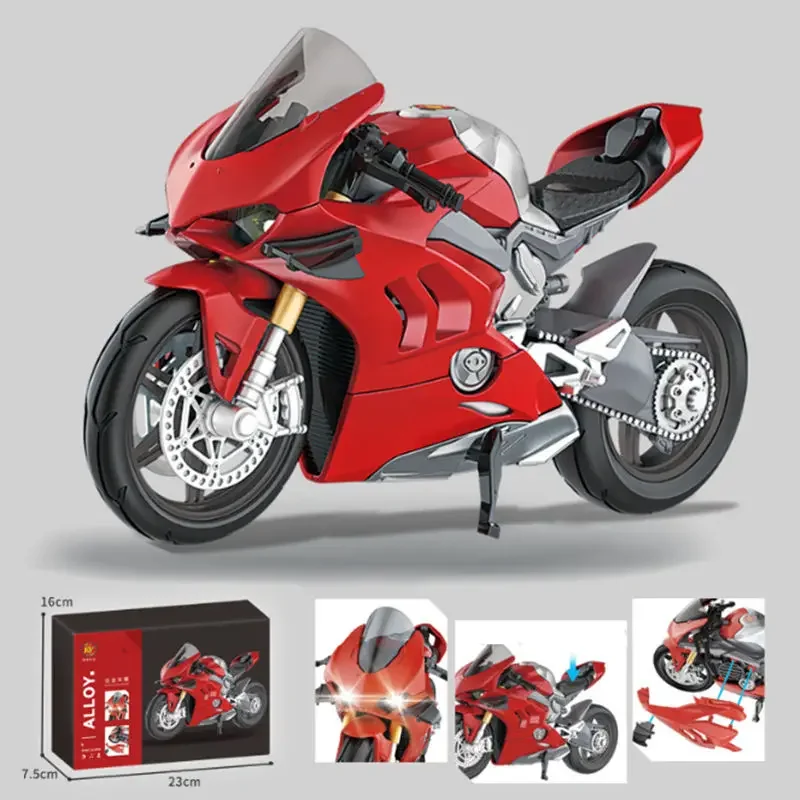 1:12 Panigale V4S гоночная модель мотоцикла из сплава, модель литая металлическая гоночная модель мотоцикла со звуком, детские игрушки, подарок
1:12 Panigale V4S гоночная модель мотоцикла из сплава, модель литая металлическая гоночная модель мотоцикла со звуком, детские игрушки, подарок