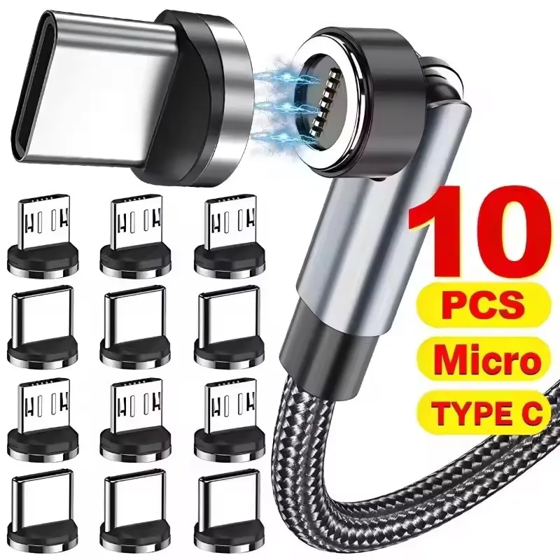 1/5/10PCS USB-A Type C Magnetic Plug Tips Fast Charging Cable Adapter for Samsung Magnet Charger 360° Degree Rotation Connector
1/5/10PCS USB-A Type C Magnetic Plug Tips Fast Charging Cable Adapter for Samsung Magnet Charger 360° Degree Rotation Connector
