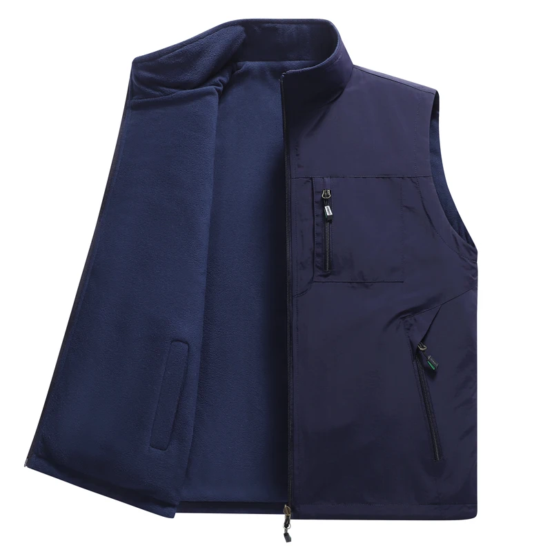 Windproof Solid Sleeveless Jacket Motorcycle Ourdoor Waterproof Biker Vest for Winter Men Plus Size Fashion Men's Fleece Vest
Windproof Solid Sleeveless Jacket Motorcycle Ourdoor Waterproof Biker Vest for Winter Men Plus Size Fashion Men's Fleece Vest