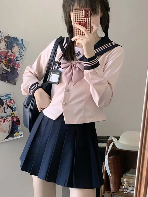 Оригинальный комплект Jk Sailor Suit orm Комплект с застежкой на талии School orms Летняя юбка ort Sve ort Полиэстер Студенческая экипировка
Оригинальный комплект Jk Sailor Suit orm Комплект с застежкой на талии School orms Летняя юбка ort Sve ort Полиэстер Студенческая экипировка