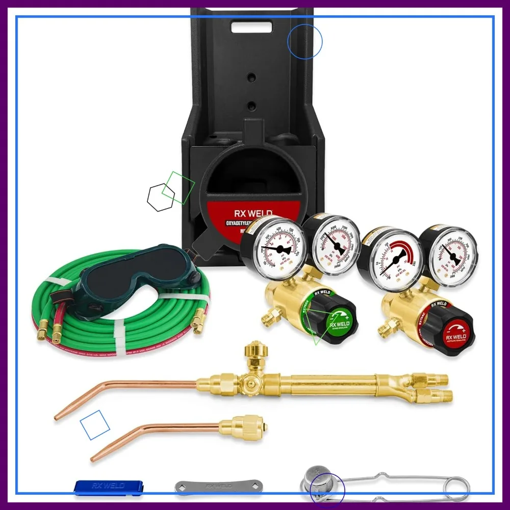 Oxy-Fuel Welding and Cutting Torch Kit with Check Valves & Tote for HVAC Brazing - Light Duty
Oxy-Fuel Welding and Cutting Torch Kit with Check Valves & Tote for HVAC Brazing - Light Duty